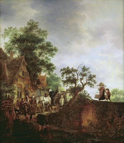 Travellers by an Inn by Isack van Ostade